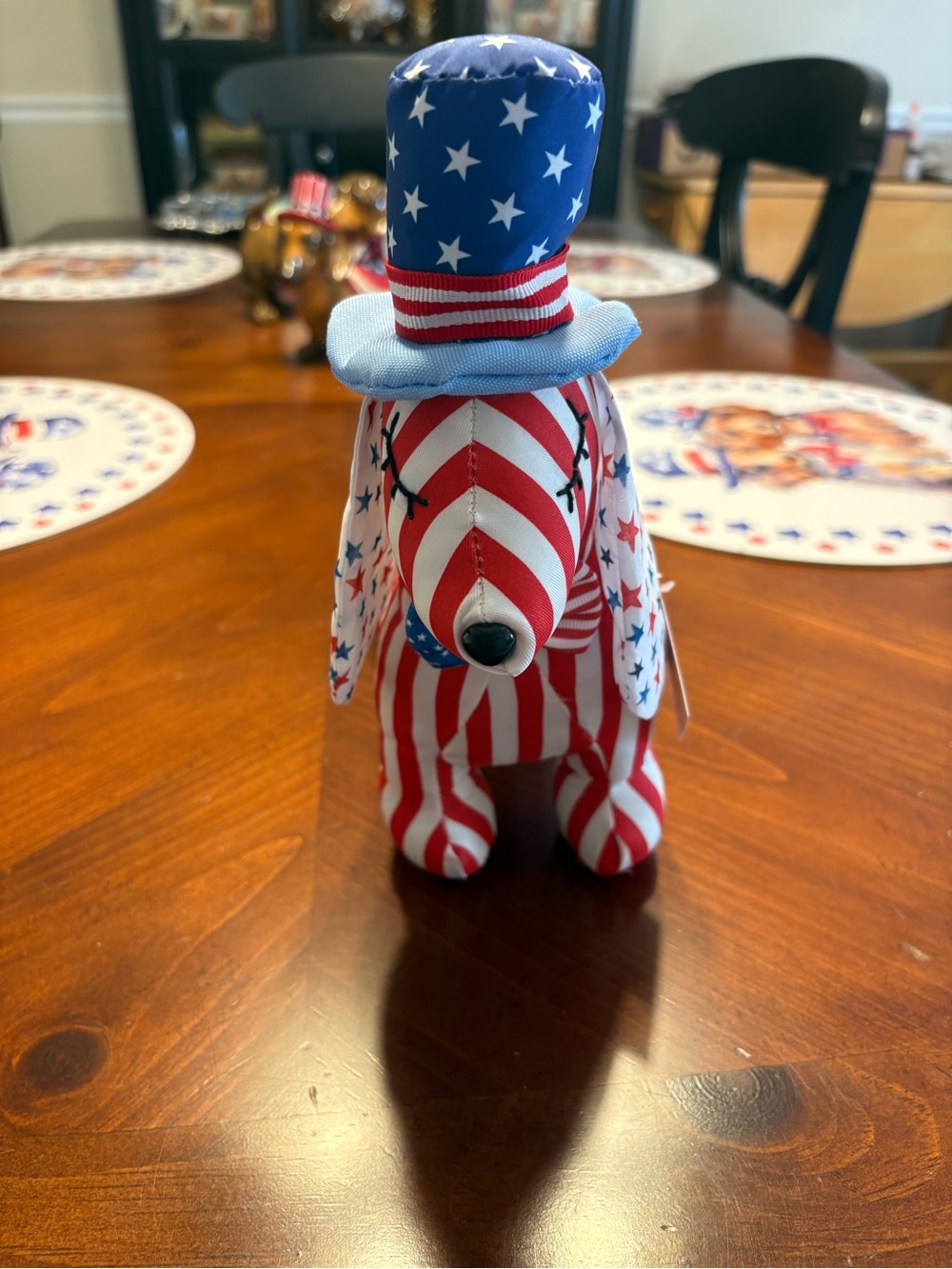 Celebrate It Patriotic Dachshund Tabletop Decor - Red, White & Blue - Picture 2 of 5